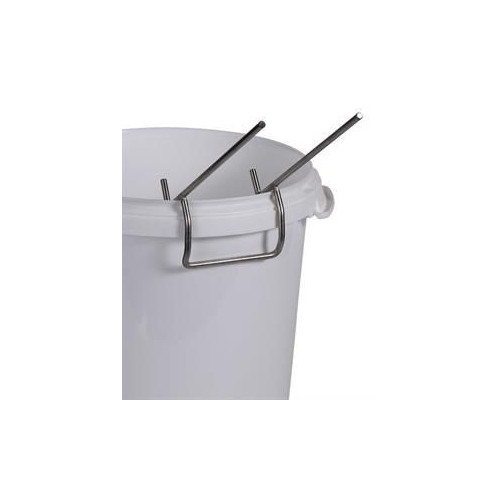 Support égouttoir inox pour seau à miel