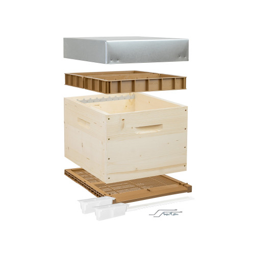 Ruche complète mi-bois Dadant 10 cadres